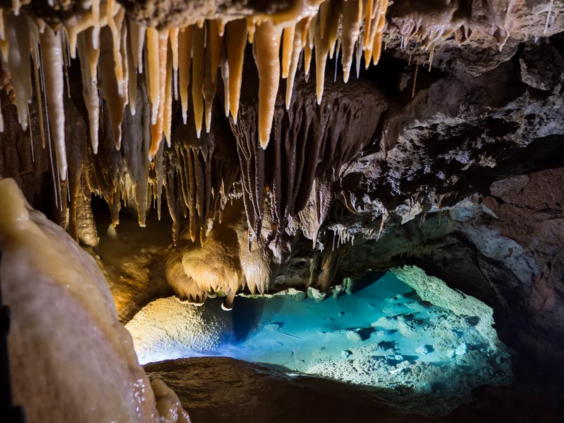 Small lake in the Gutturu 'e Murgulavo cave