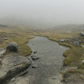 Persuasive calmness of headwater streams