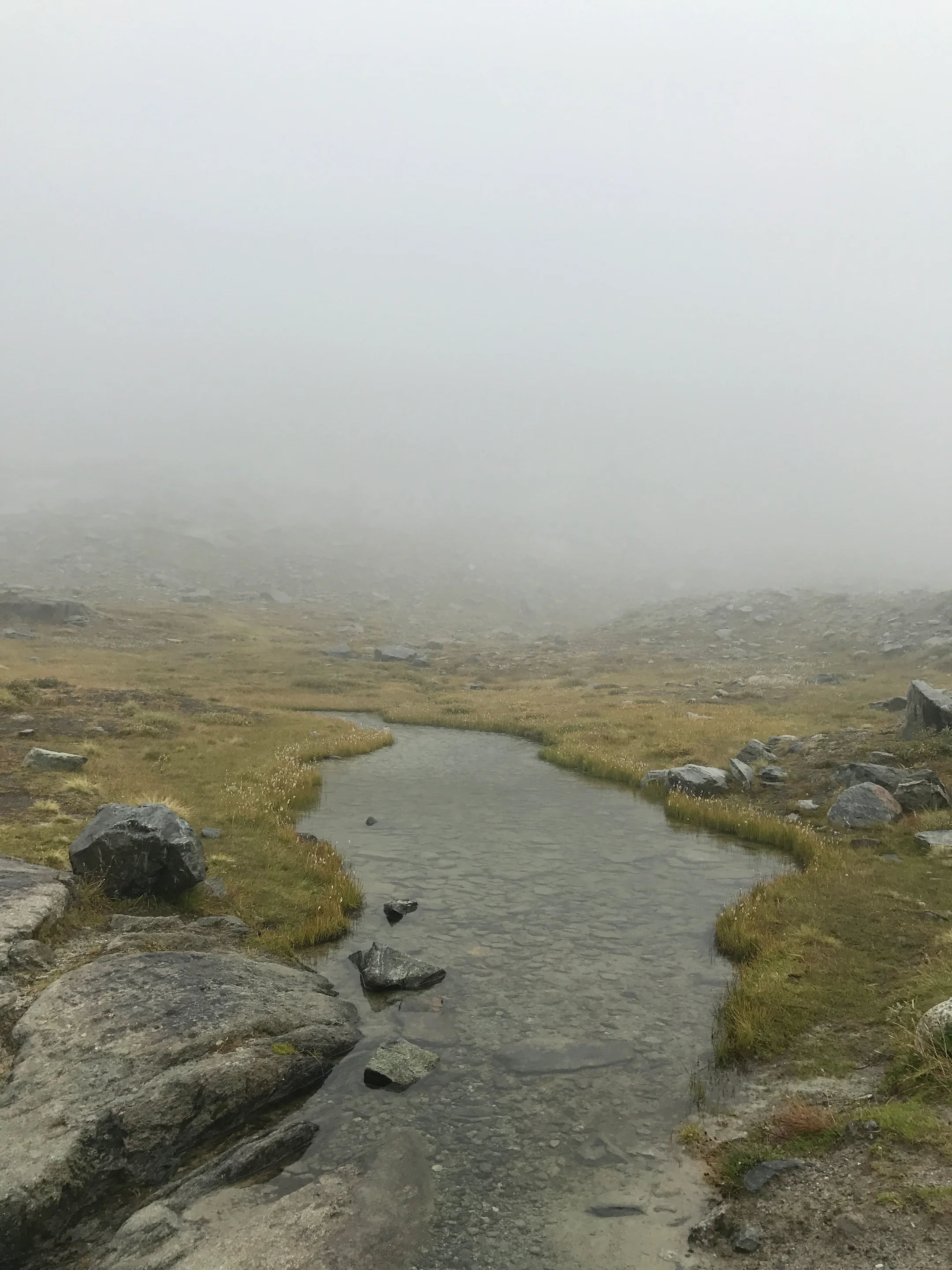 Persuasive calmness of headwater streams