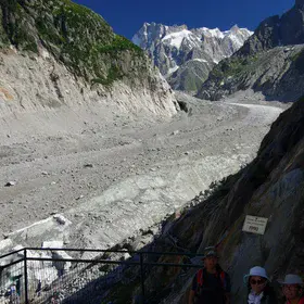 Glacier shrinking before our very eyes