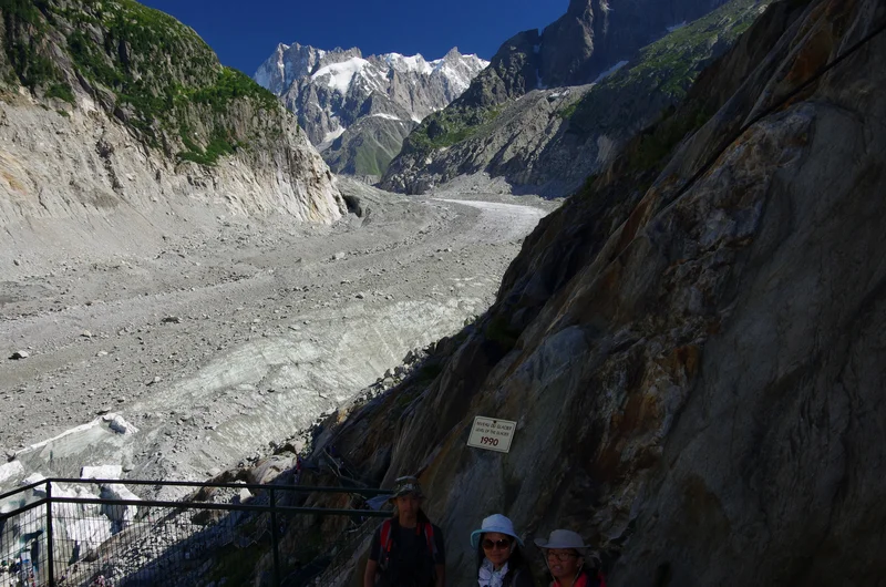 Glacier shrinking before our very eyes