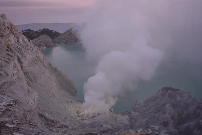 The Crater of Ijen Mount
