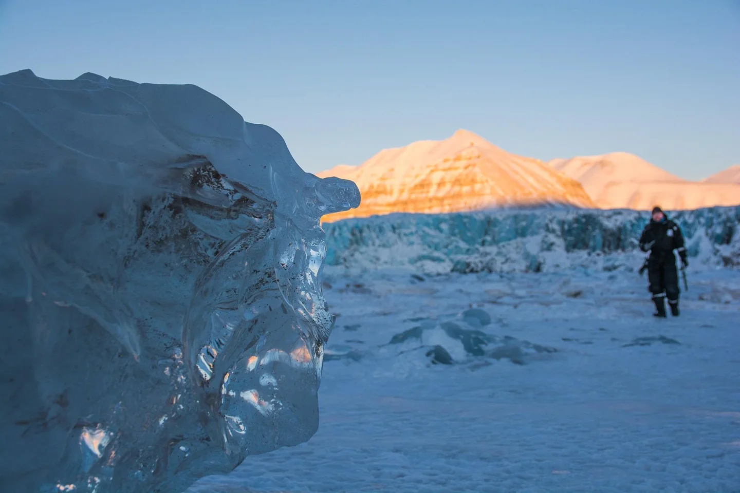 Wandering the frozen shore