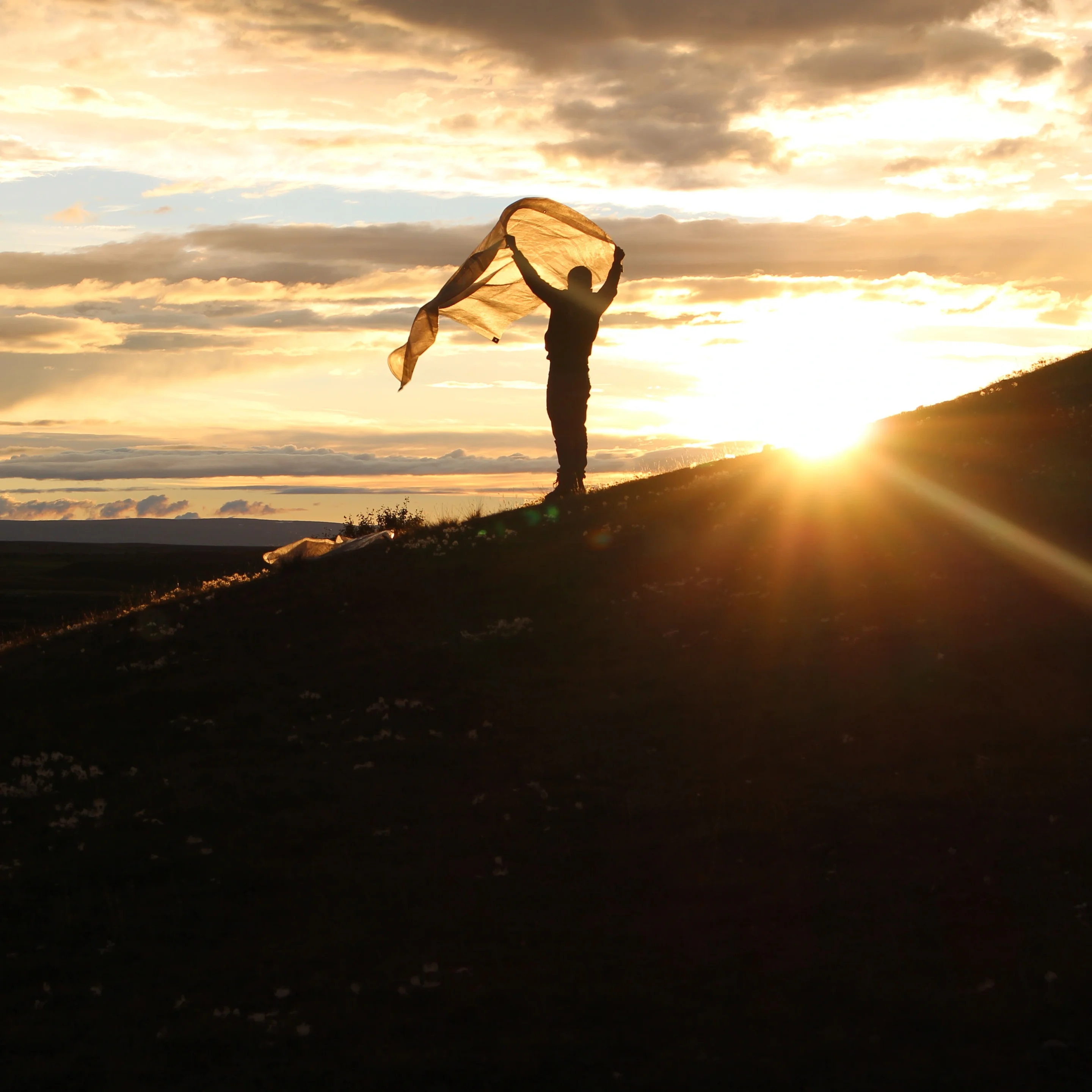 In-tents icelandic sunset