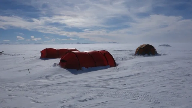 Camping in the katabatic winds
