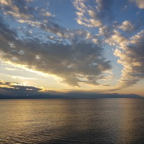 Sunset over the Gulf of Corinth