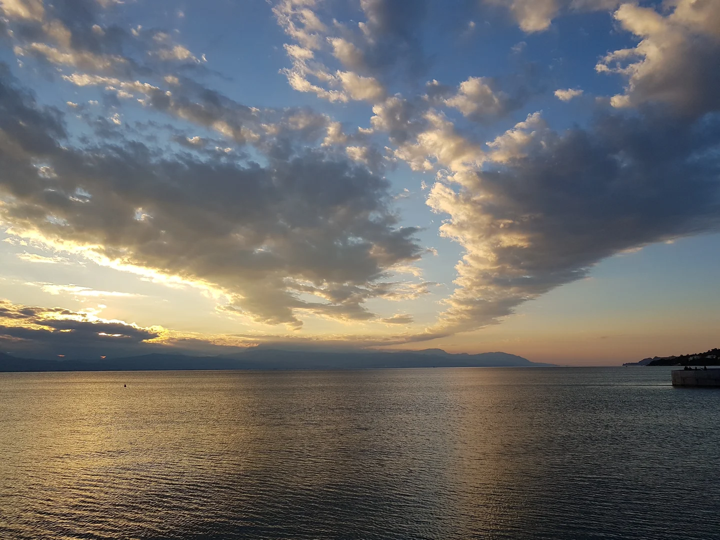 Sunset over the Gulf of Corinth