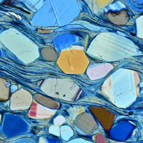 River in a Charoite Schist