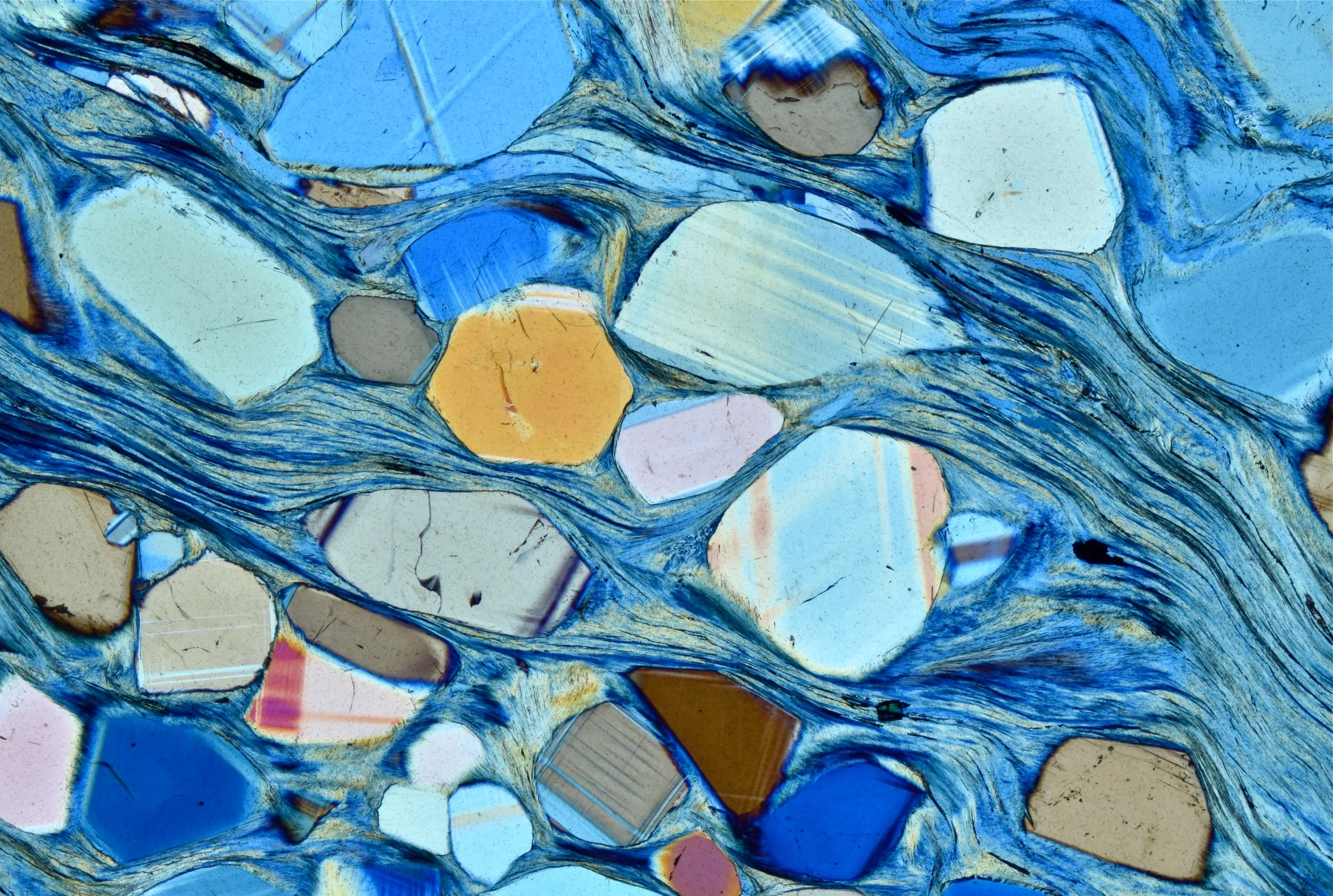 River in a Charoite Schist