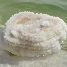 Crystals of salt layers