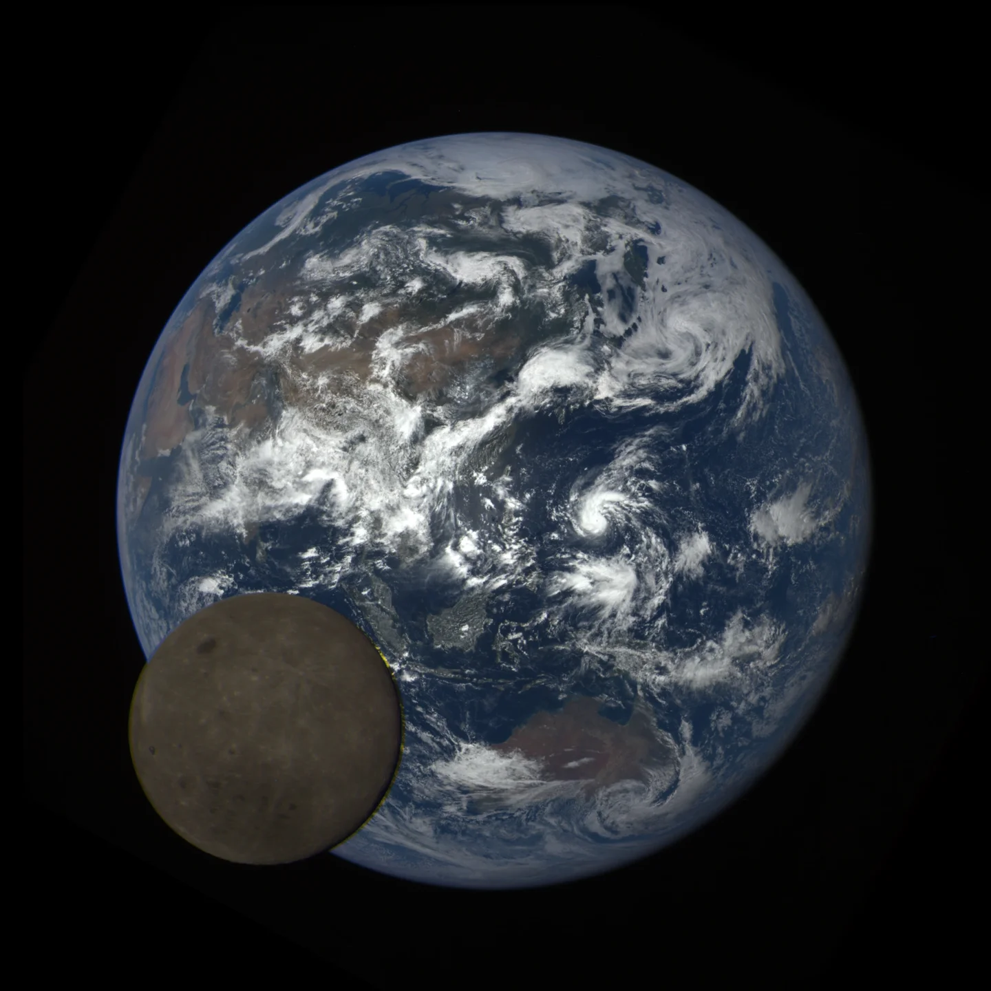 Lunar Transit taken by DSCOVR/EPIC