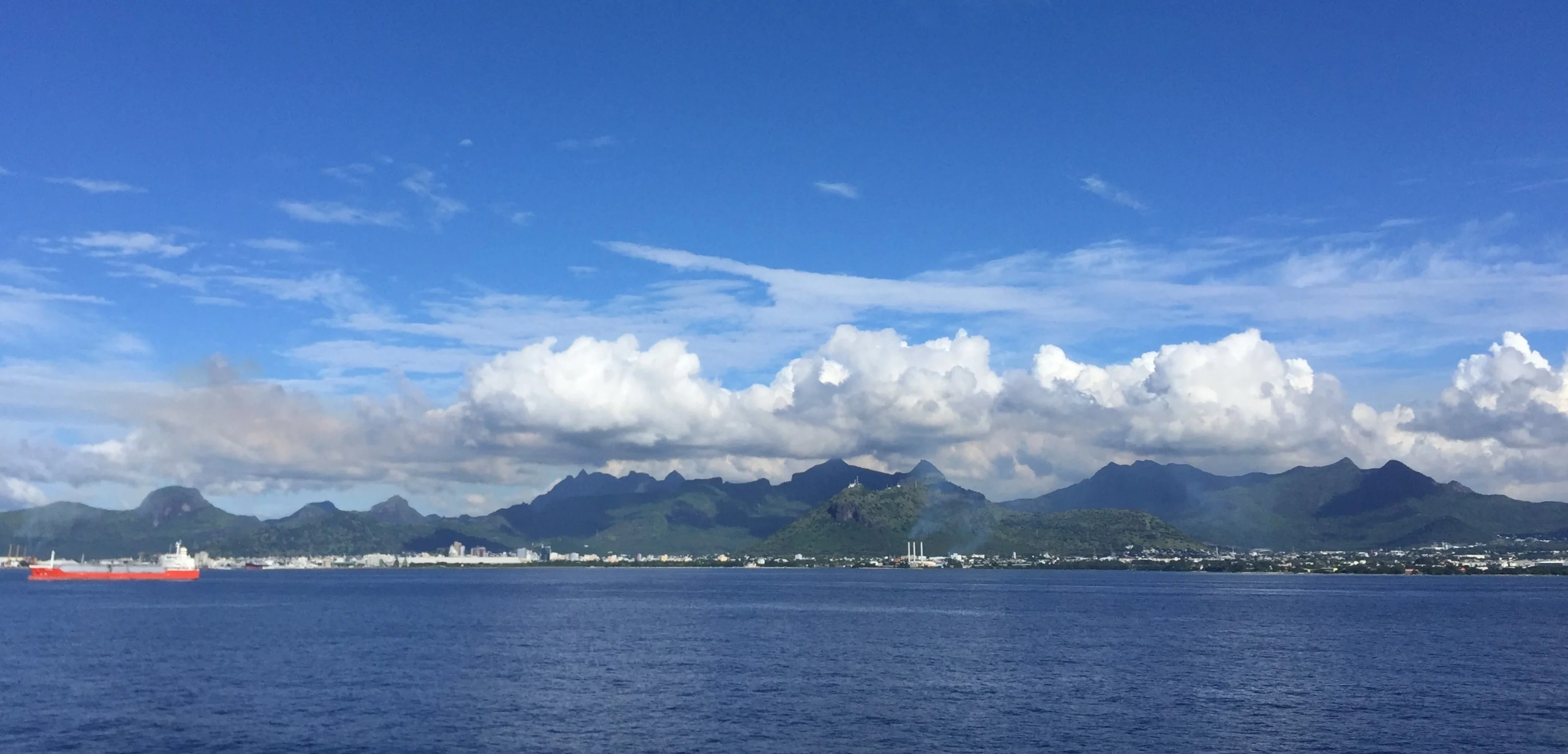 Cumulus on the extinct volcano