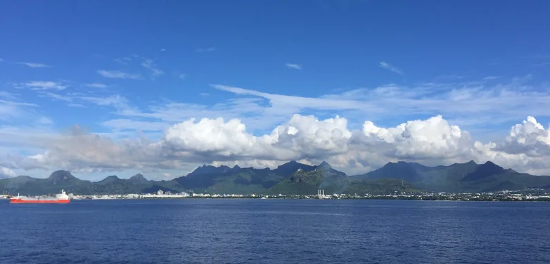 Cumulus on the extinct volcano