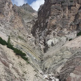 Rio Gere debris flow initiation area