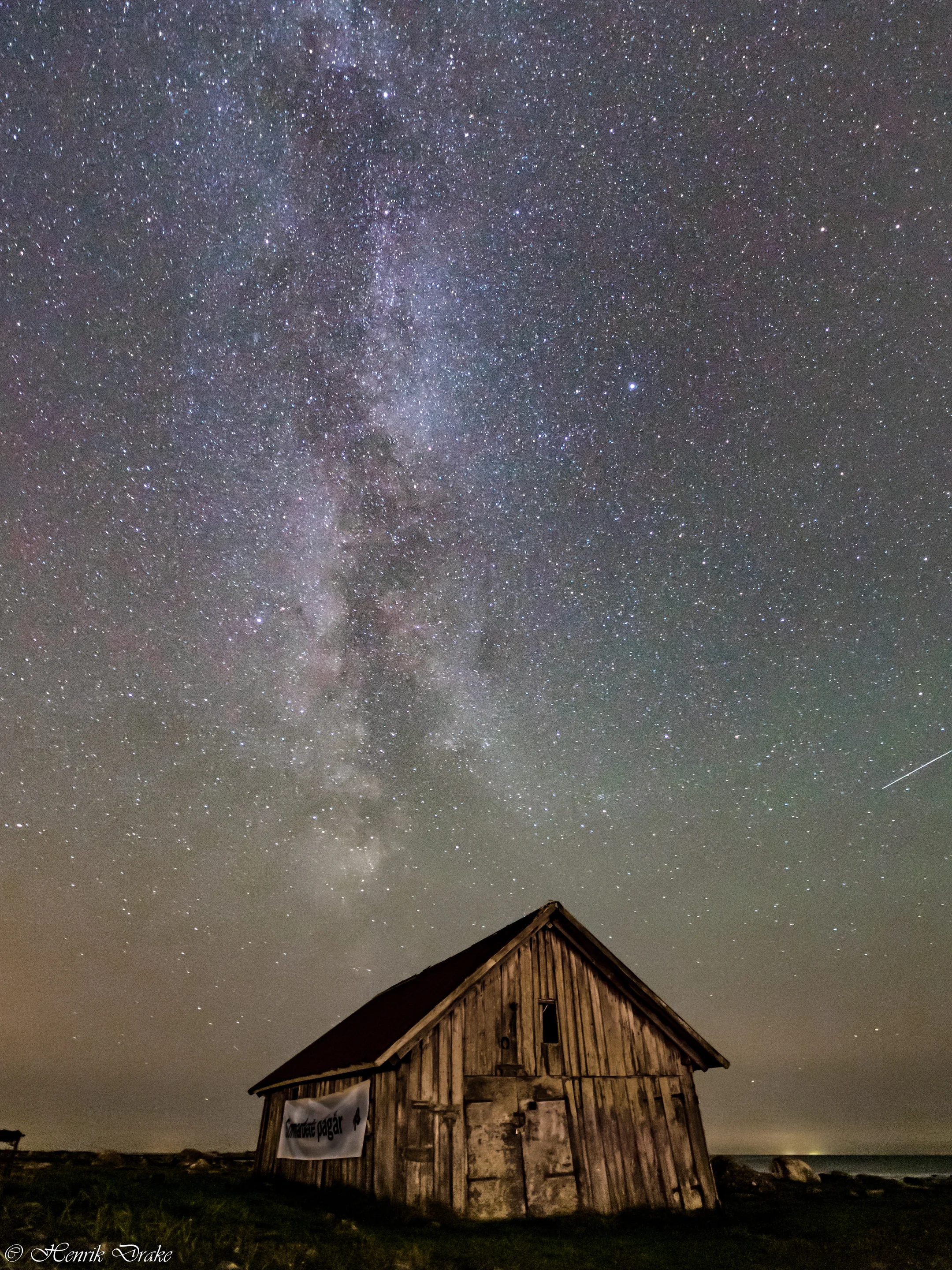 The Milky way over the West coast of Sweden