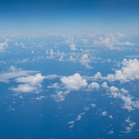 An aerial view of the Indian Ocean