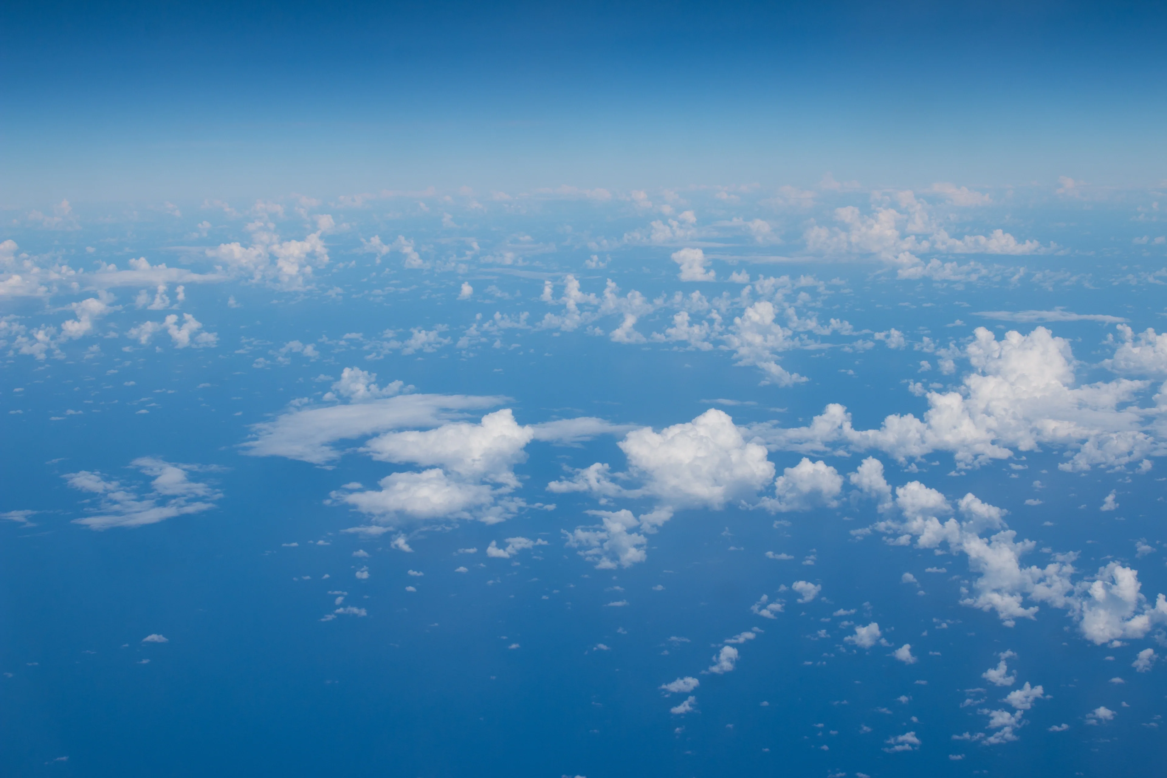 An aerial view of the Indian Ocean