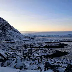 North pole. Winter silence.