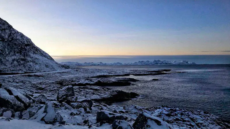 North pole. Winter silence.