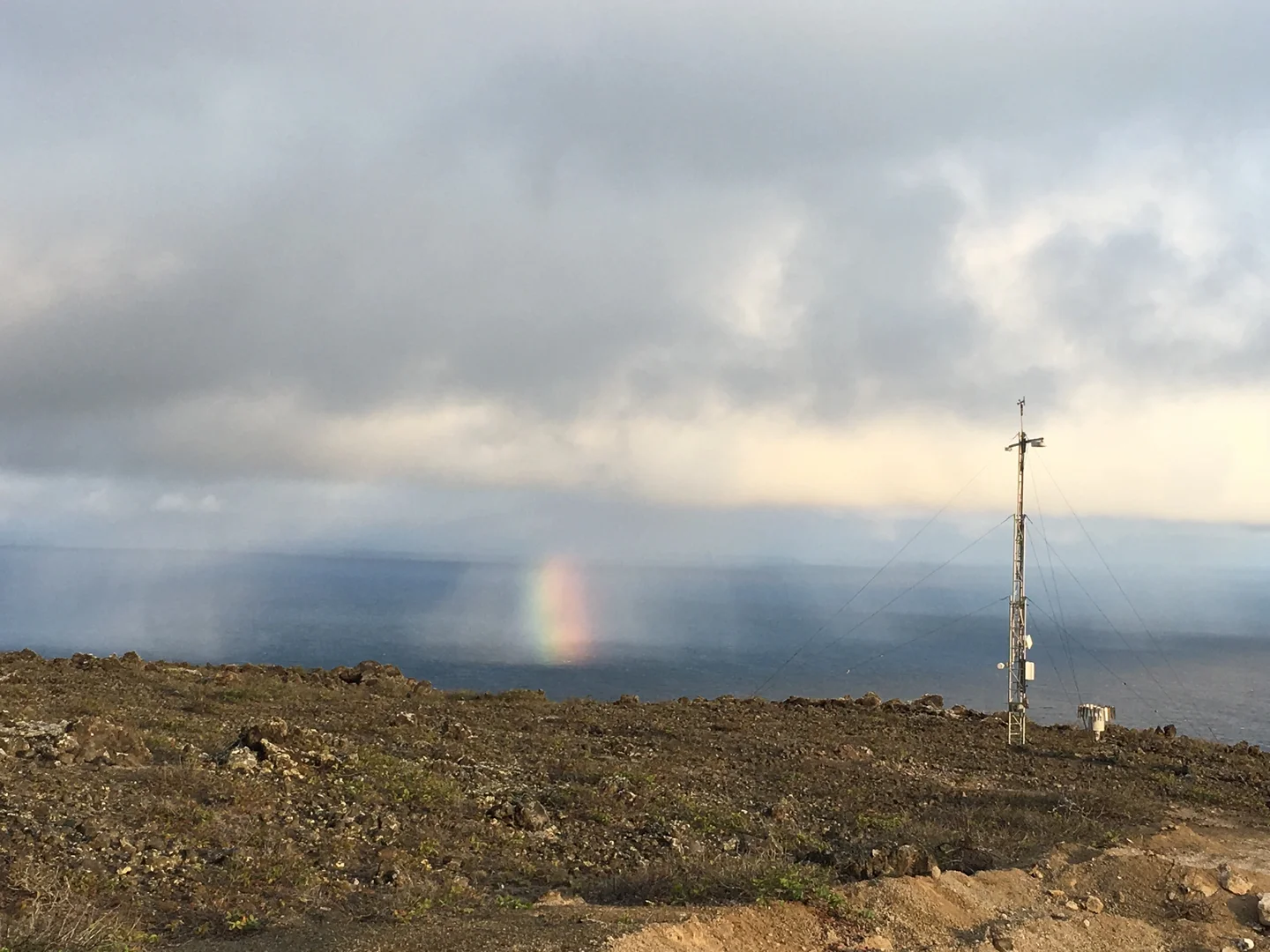 Sunlit ARM site at Ascension Island
