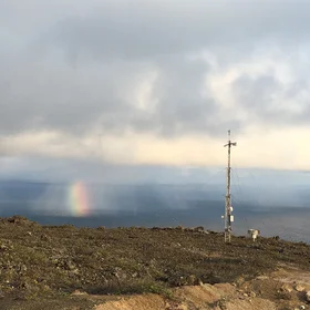 Sunlit ARM site at Ascension Island