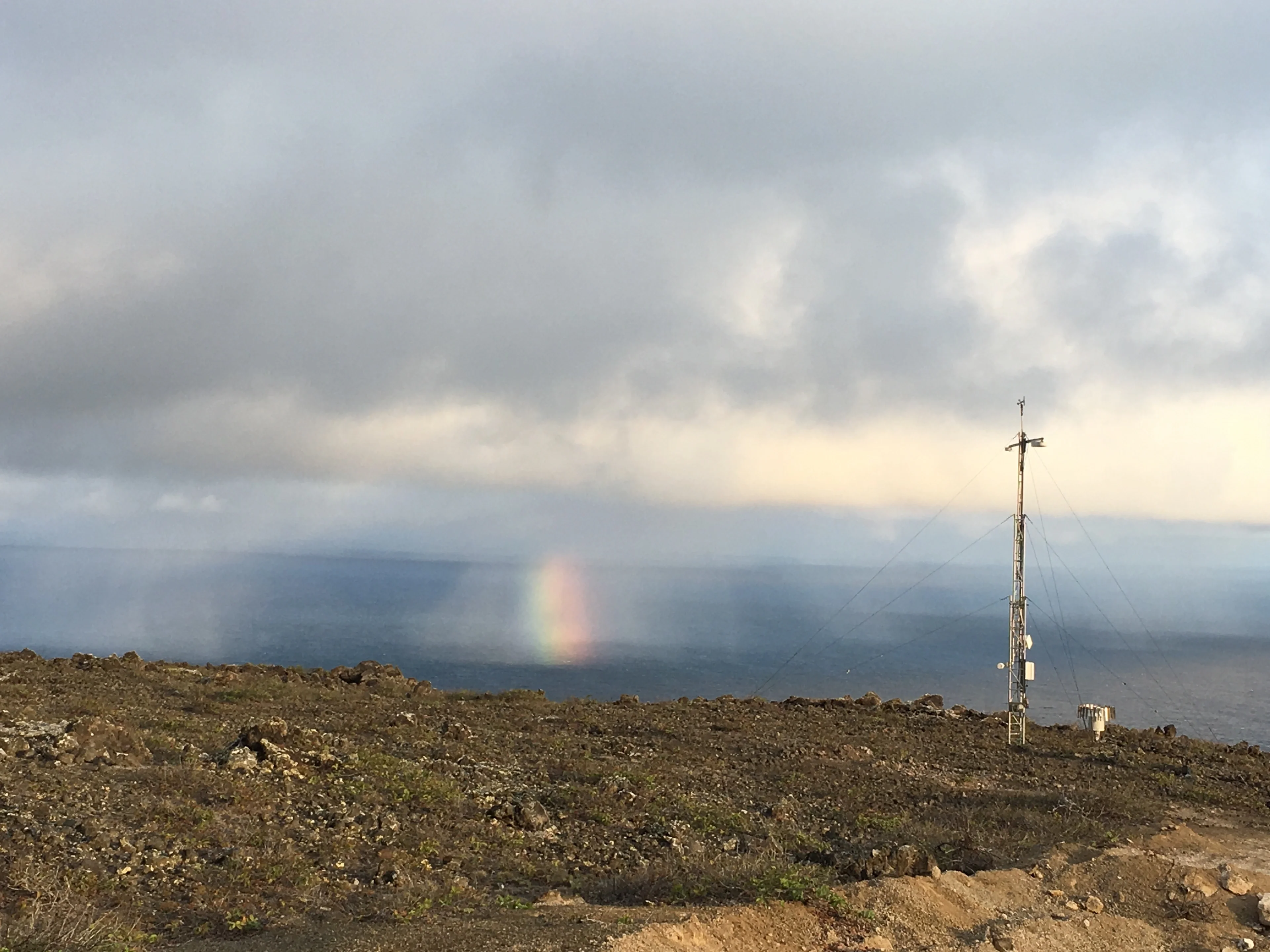 Sunlit ARM site at Ascension Island