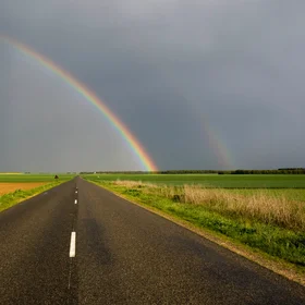 Second order rainbow refraction