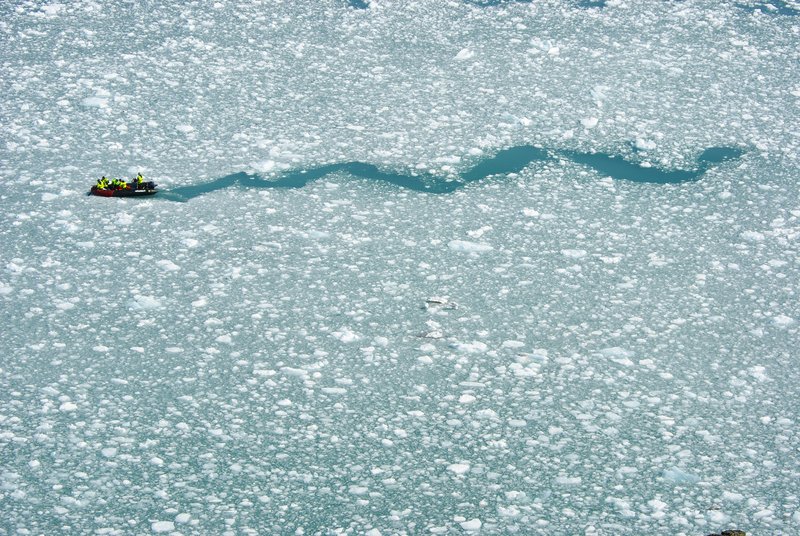 "Snake" is crawling through the sea ice
