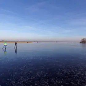 Skating freely in North German Plains