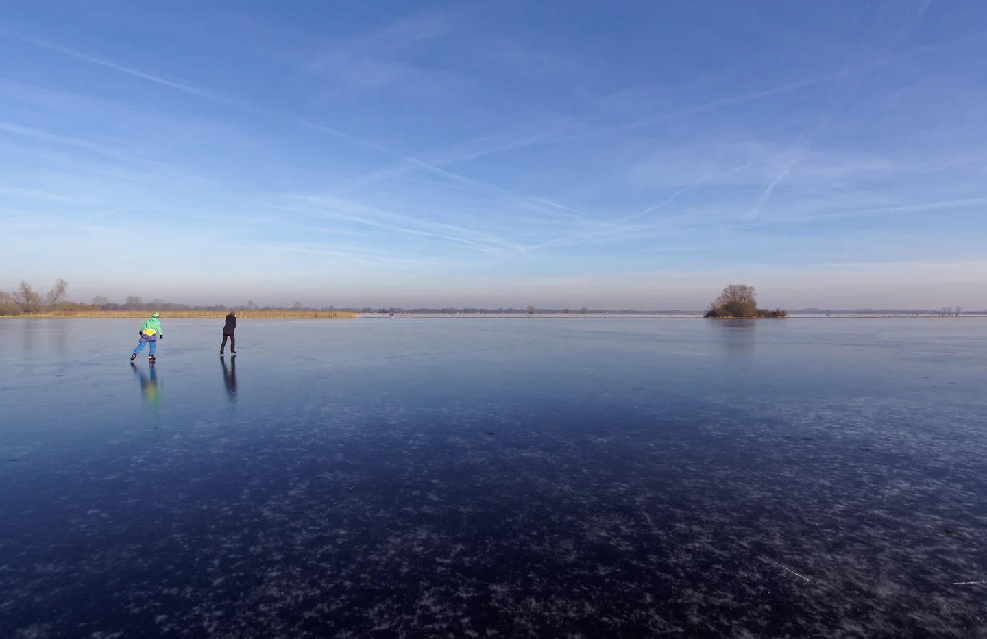 Skating freely in North German Plains