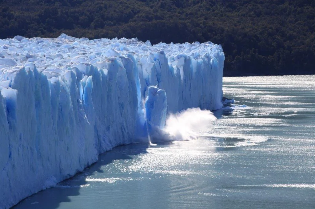 Falling chunks of ice