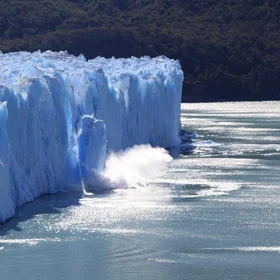 Falling chunks of ice
