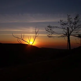 Sunset over the desert