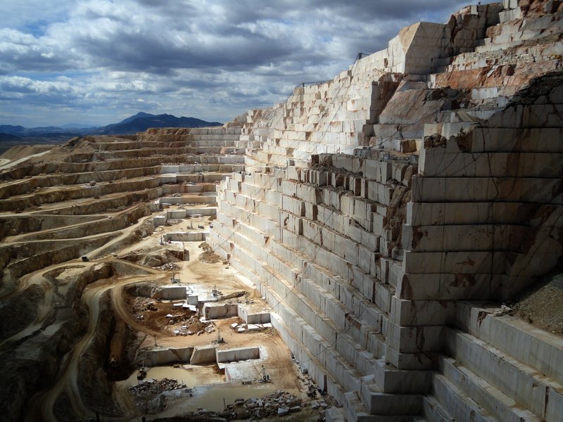 Marble quarry west of Alicante, Spain