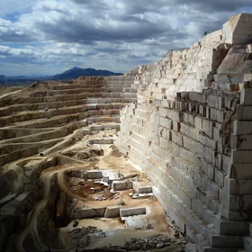 Marble quarry west of Alicante, Spain