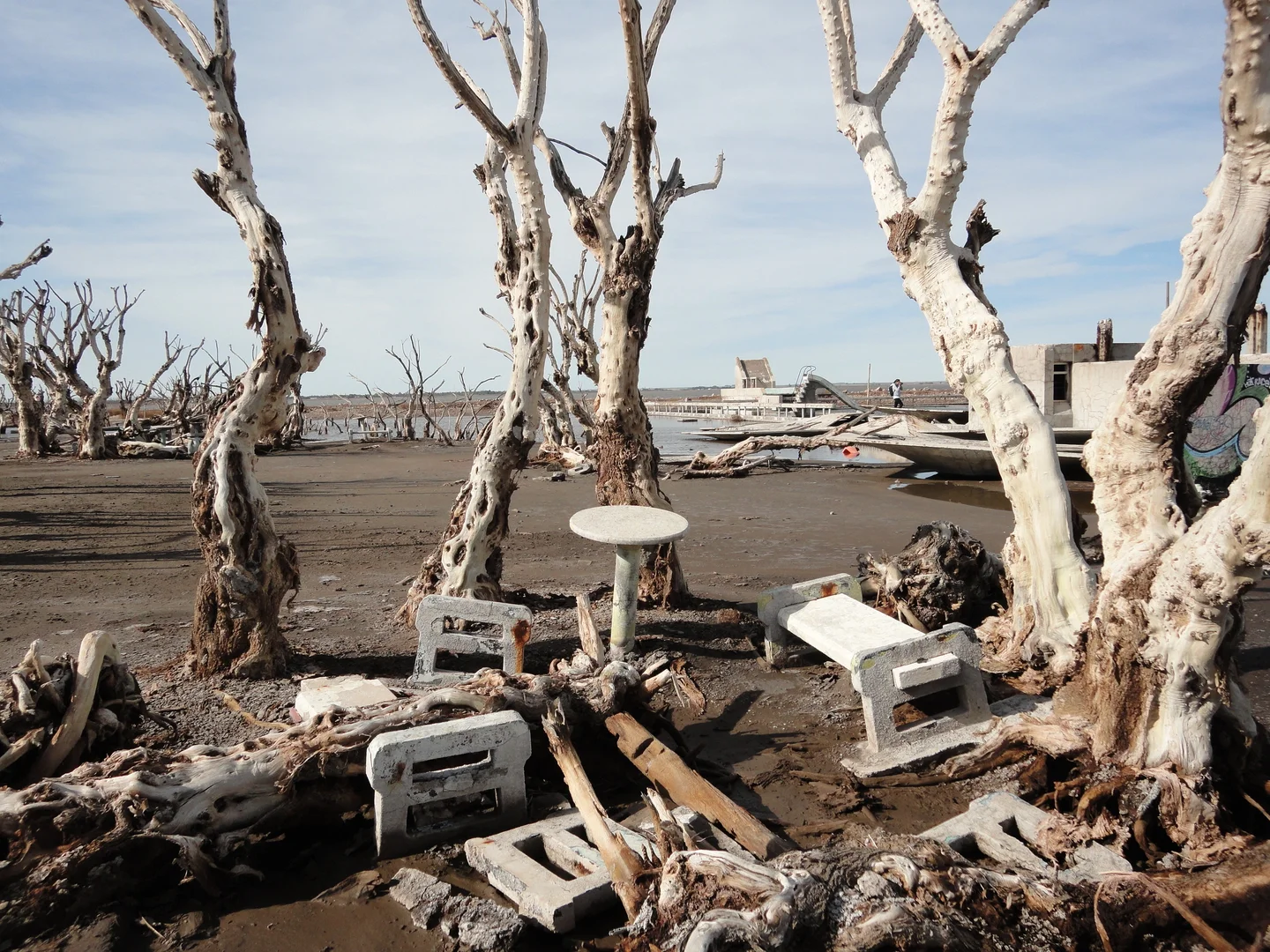 Abandoned village at Laguna Epecuén