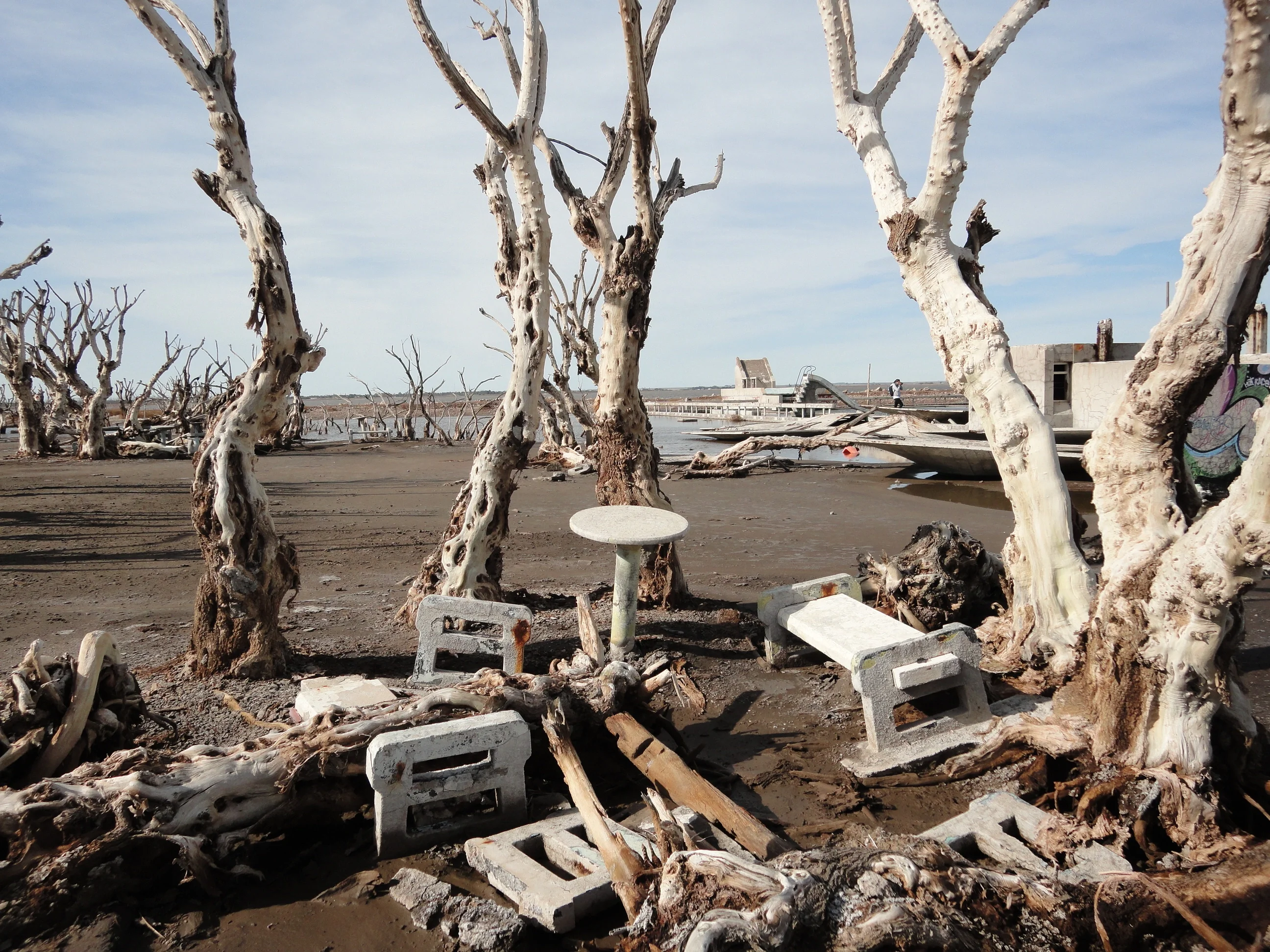 Abandoned village at Laguna Epecuén