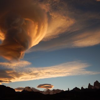 Foehn clouds in Patagonia