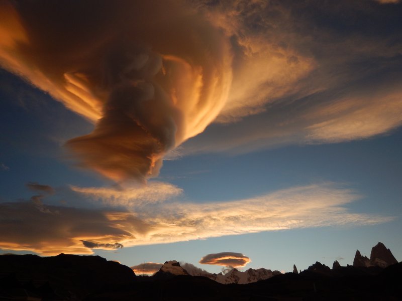 Foehn clouds in Patagonia