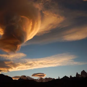 Foehn clouds in Patagonia