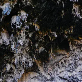 Amazing stalactites in Chonta cavern, Mexico
