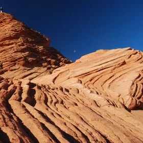 Cross-bedded eolian sandstone in Utah (Vermillion cliffs wilderness)