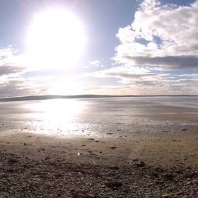 The sun at Dunnet Bay