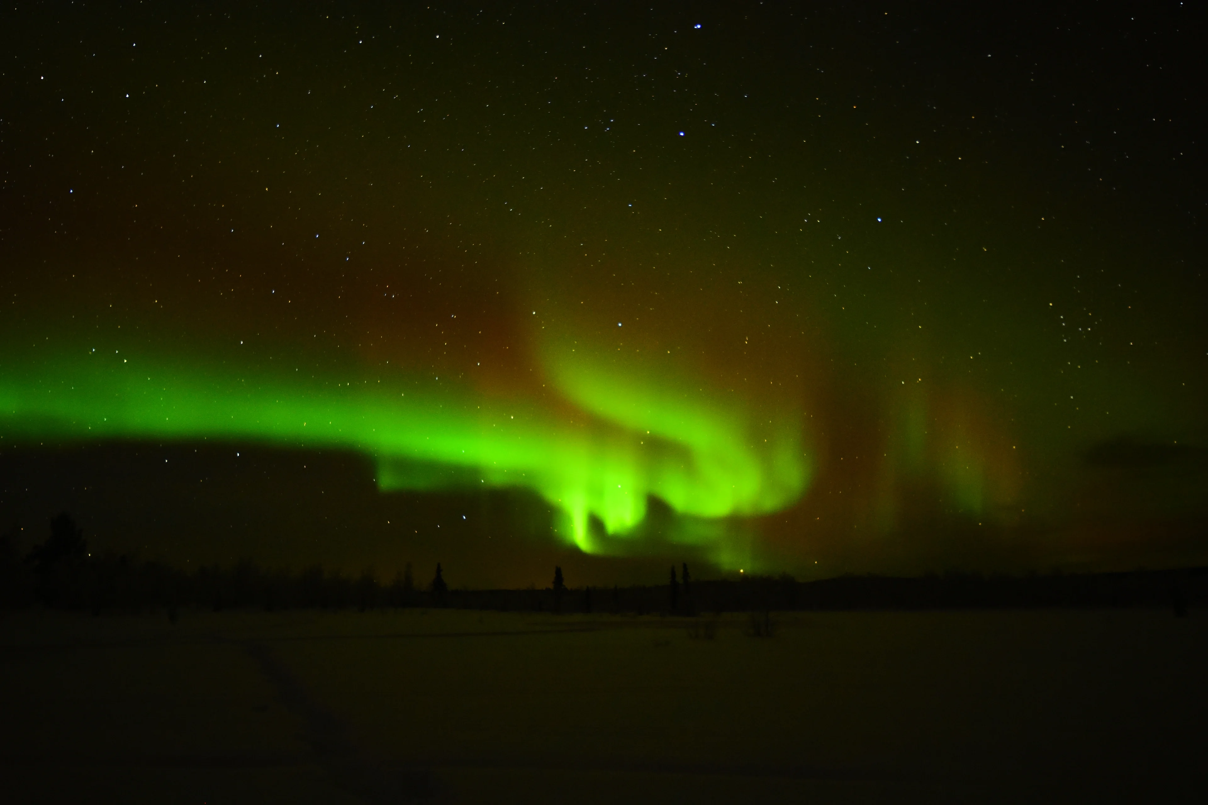 Northern lights in Sweden