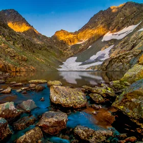 Glacial lake in Kashmir