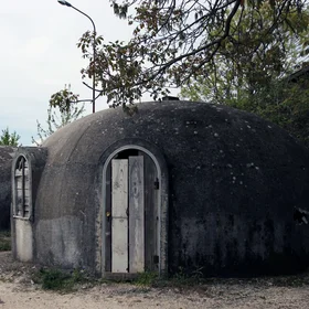 Igloo - emergency houses in San Potito Ultra (Italy), after 1980 earthquake.