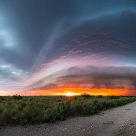 Thunderstorm on Fire