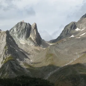 Modeling, forms and residual glaciers.
