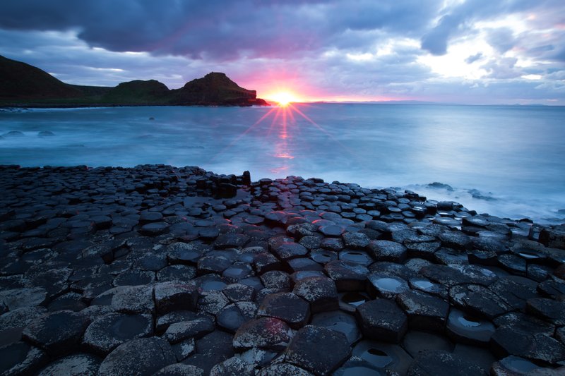 Sunset on The Giant's Causeway