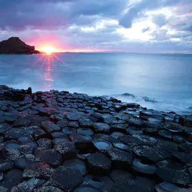 Sunset on The Giant's Causeway